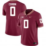 Florida State Seminoles Jashaun Corbin Men's #0 Maroon Authentic College Football Stitched Jersey