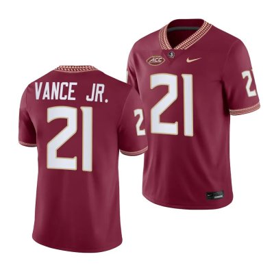 Florida State Seminoles Greedy Vance Jr. Youth #21 White Authentic College Football Stitched Jersey