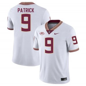 Florida State Seminoles Jacques Patrick Men's #9 White Authentic College Football Stitched Jersey