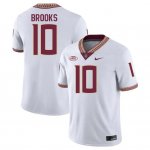 Florida State Seminoles Derrick Brooks Men's #10 White Authentic College Football Stitched Jersey