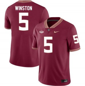 Florida State Seminoles Jameis Winston Men's #5 Maroon Authentic College Football Stitched Jersey