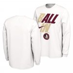 Florida State Seminoles Men's 2022 March Madness Long Sleeve White College Football Stitched T-Shirt