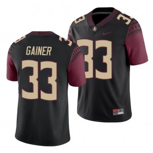 Florida State Seminoles Amari Gainer Men's #33 Black Alternate College Football Stitched Jersey