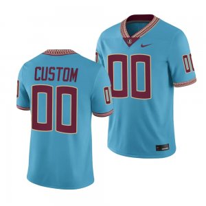 Florida State Seminoles Custom Men's #00 2023 Seminole Heritage Turquoise College Football Stitched Jersey