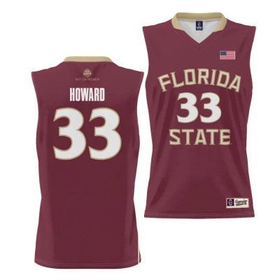 Florida State Seminoles Erin Howard Youth #33 Garnet Alumni College Basketball Stitched Jersey