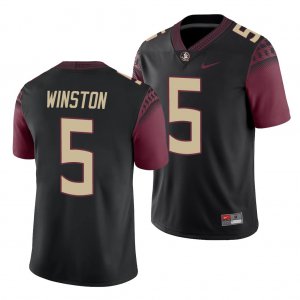 Florida State Seminoles Jameis Winston Men's #5 Black Alternate College Football Stitched Jersey