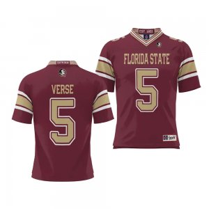 Florida State Seminoles Jared Verse Men's #5 NIL Player Garnet College Football Stitched Jersey