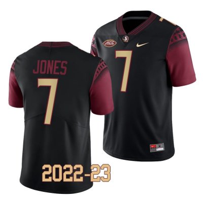 Florida State Seminoles Jarrian Jones Men's #7 2022-23 Replica Black College Football Stitched Jersey