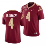 Florida State Seminoles Kalen DeLoach Men's #4 Garnet Seminole Scholar patch Limited College Football Stitched Jersey