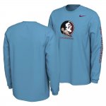 Florida State Seminoles Men's Heritage Unconquered Turquoise Long Sleeve College Football Stitched T-Shirt