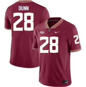 Florida State Seminoles Warrick Dunn Men's #28 Maroon Authentic College Football Stitched Jersey