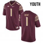 Florida State Seminoles Akeem Dent Youth #1 Garnet Authentic College Football Stitched Jersey