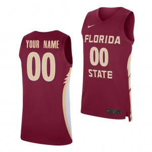 Florida State Seminoles Custom Men's #00 Garnet Replica College Basketball Stitched Jersey