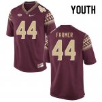 Florida State Seminoles Joshua Farmer Youth #44 Garnet Authentic College Football Stitched Jersey